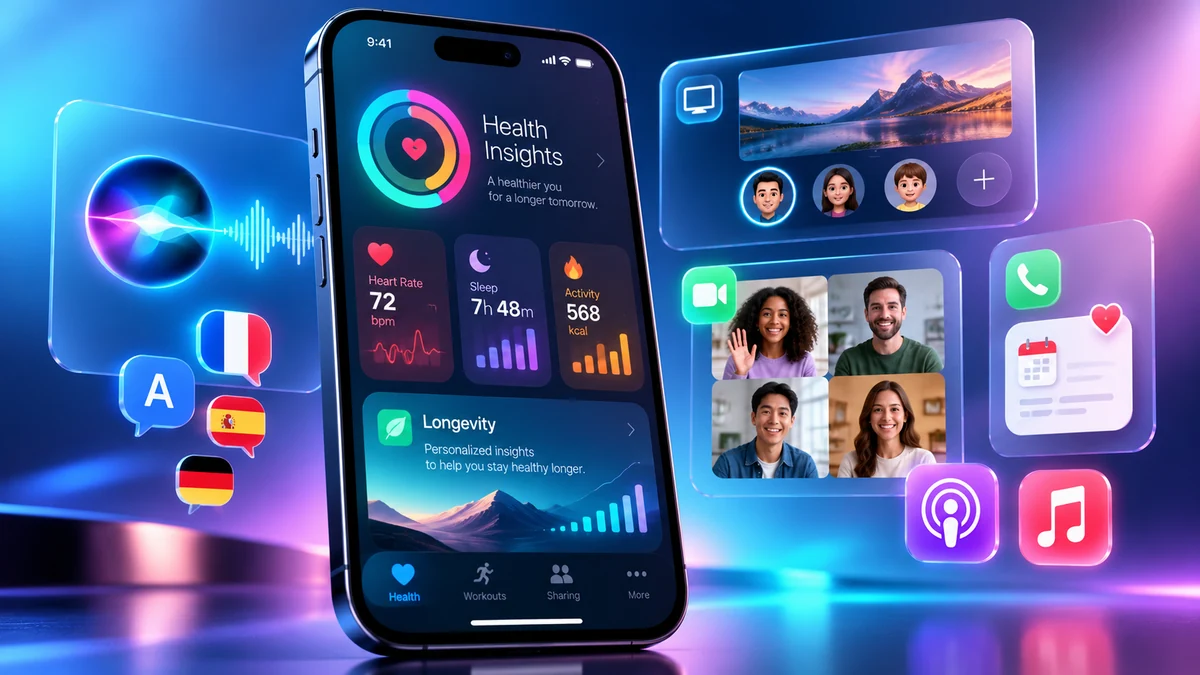 iOS 27.2 Brings New Siri Languages, FaceTime Features and a Major Health App Preview